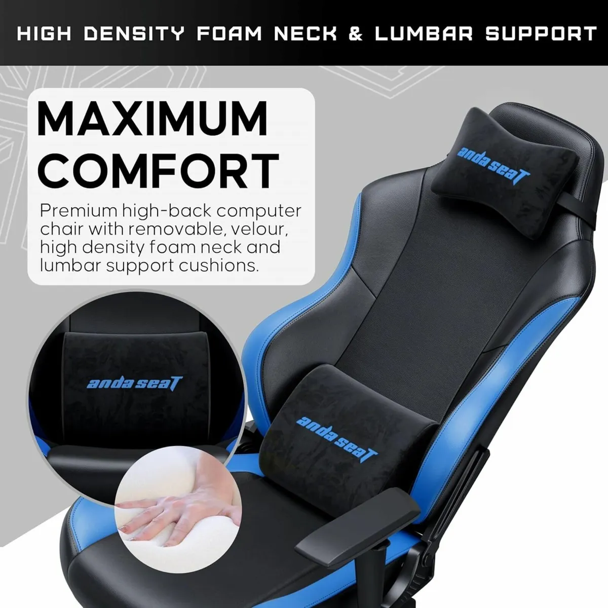 Luna Large Gaming Chair for Adults - Ergonomic - Image 3