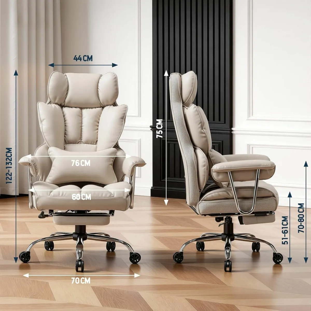 Desk Office Chair Big and Tall PU Leather - Image 2