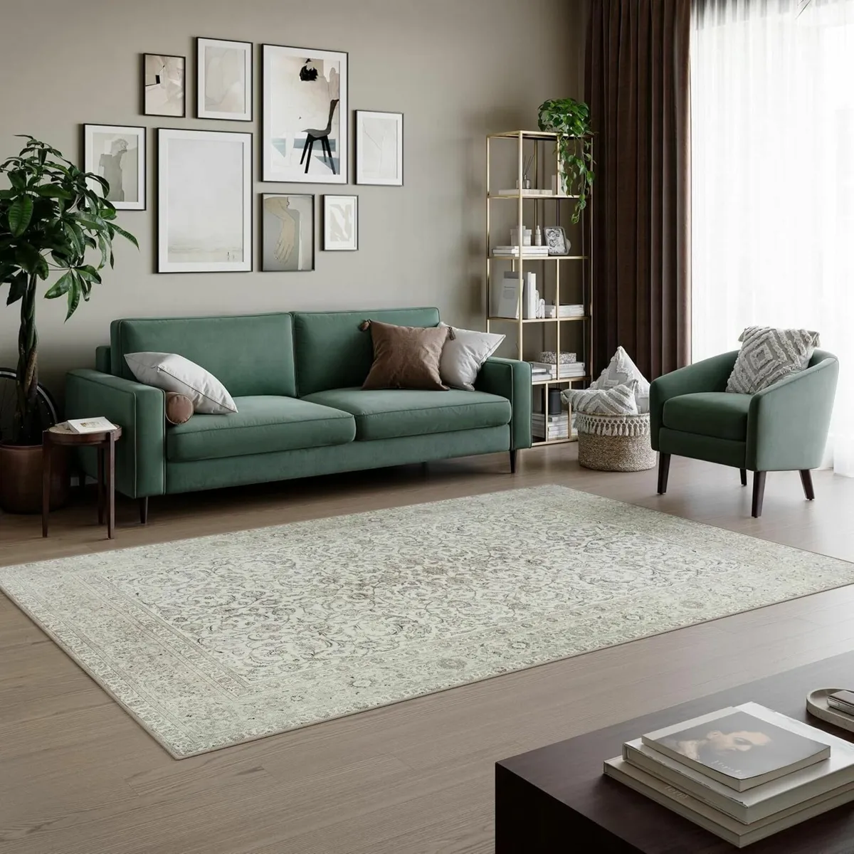 Machine Washable Rug 200x290cm 75% Recycled - Image 2