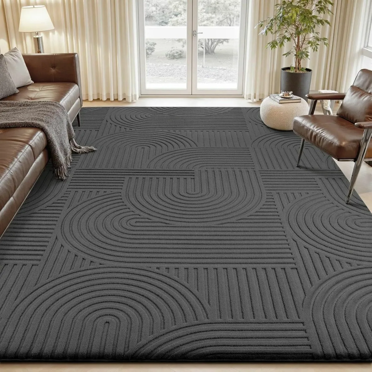 Rugs Living Room 140x200cm 3D Grey Area for - Image 2
