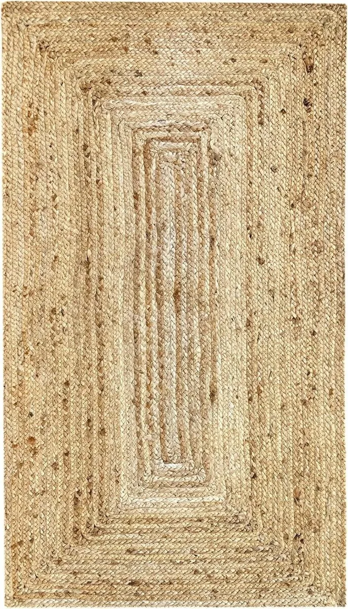 Jute Alhambra natural colour rug – 100% fibre (80 - Image 1