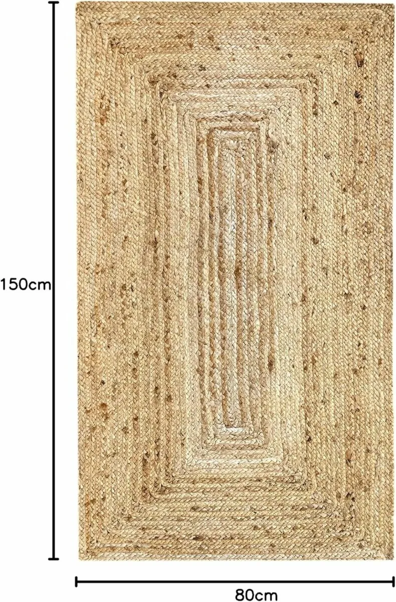 Jute Alhambra natural colour rug – 100% fibre (80 - Image 3