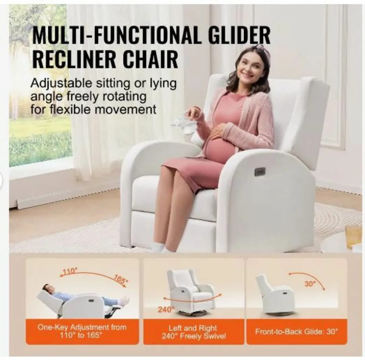 Electronic Power Recliner and Swivel Glider - Image 3