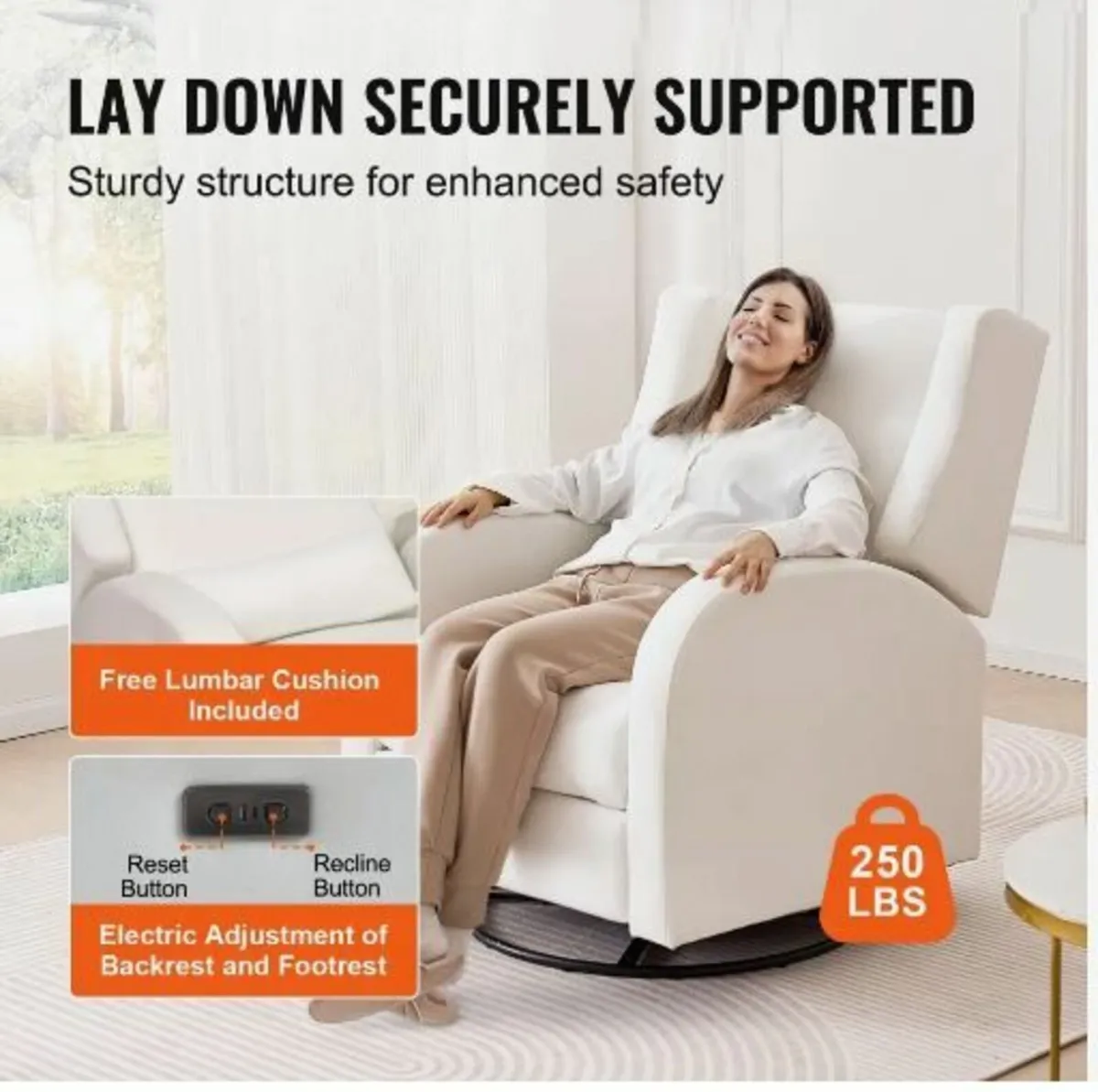 Electronic Power Recliner and Swivel Glider - Image 2