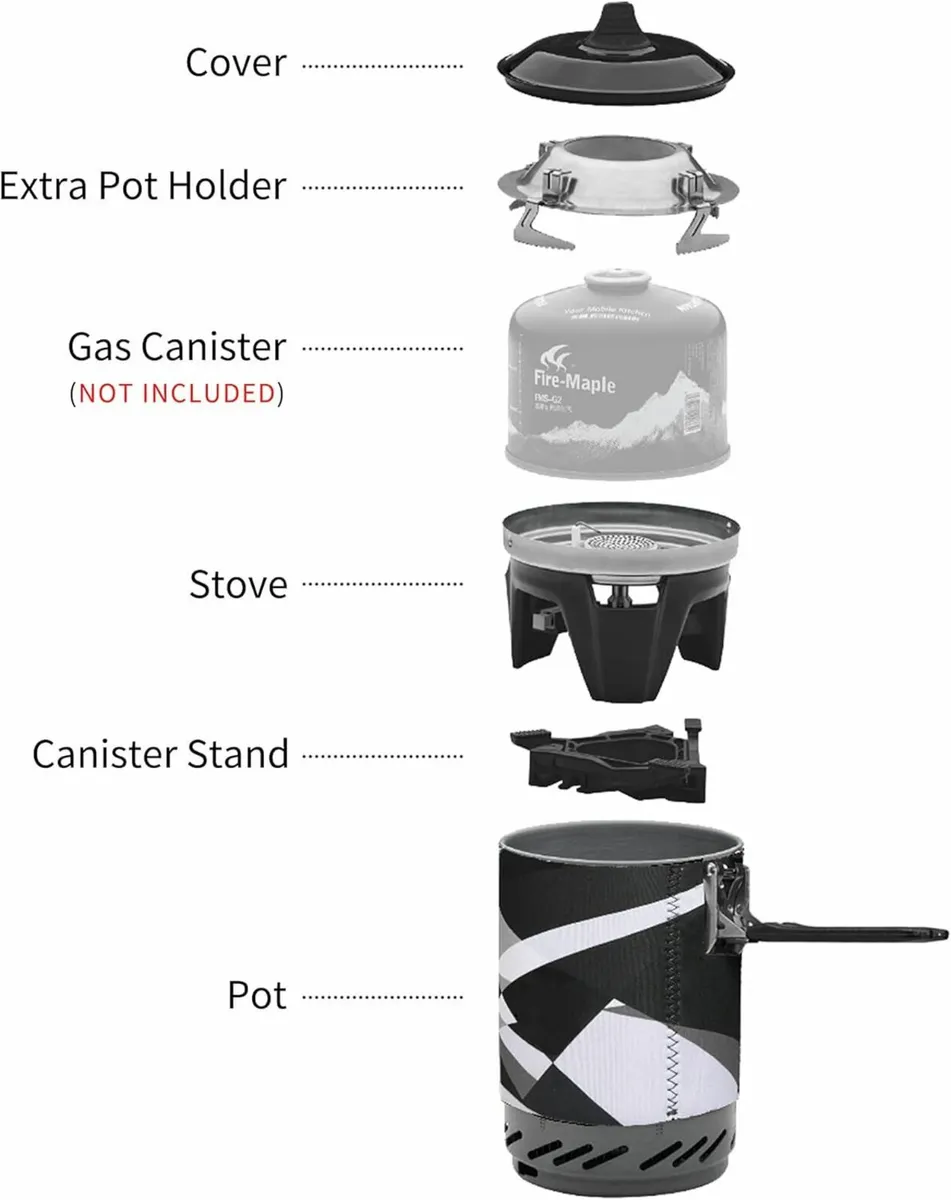 FMS-X2 Personal Cooking System Outdoor Hiking - Image 4