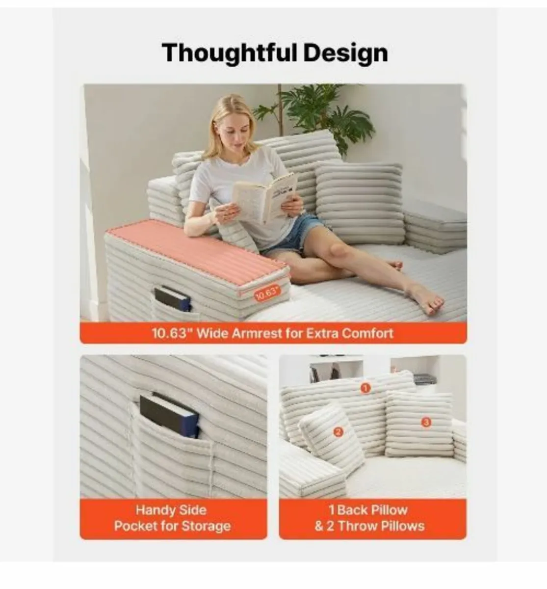 Chaise Lounge Chair, 1380 mm - Image 4