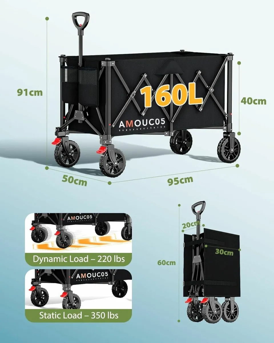 Trolley on Wheels Heavy-Duty Festival with - Image 3