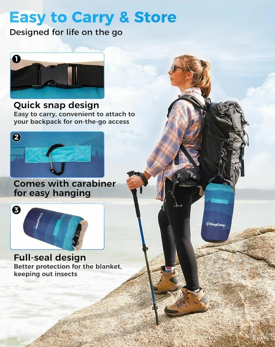Waterproof Lightweight Camping Blanket All - Image 4