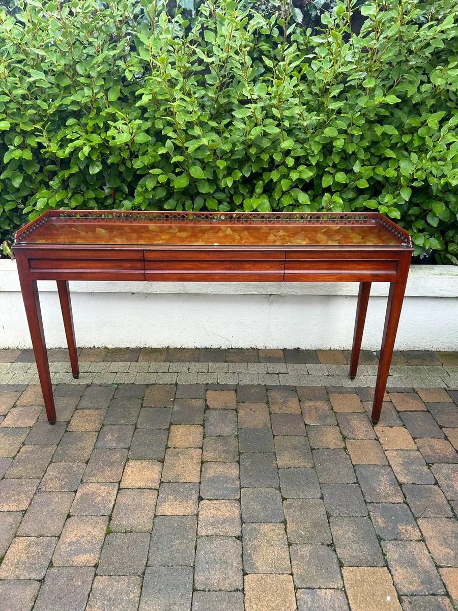Antique hallway console table mid century - Image 2
