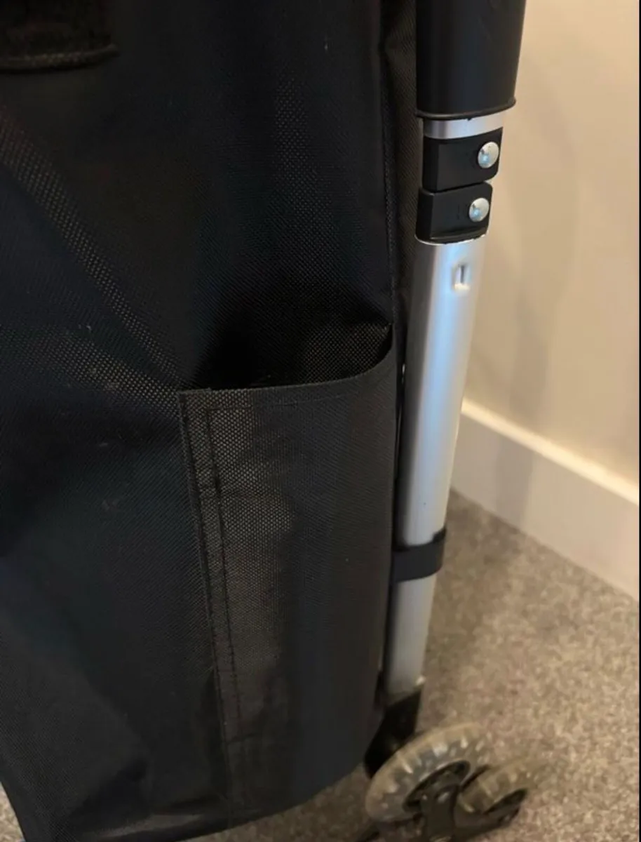 Foldable shopping trolley 50L black - Image 4