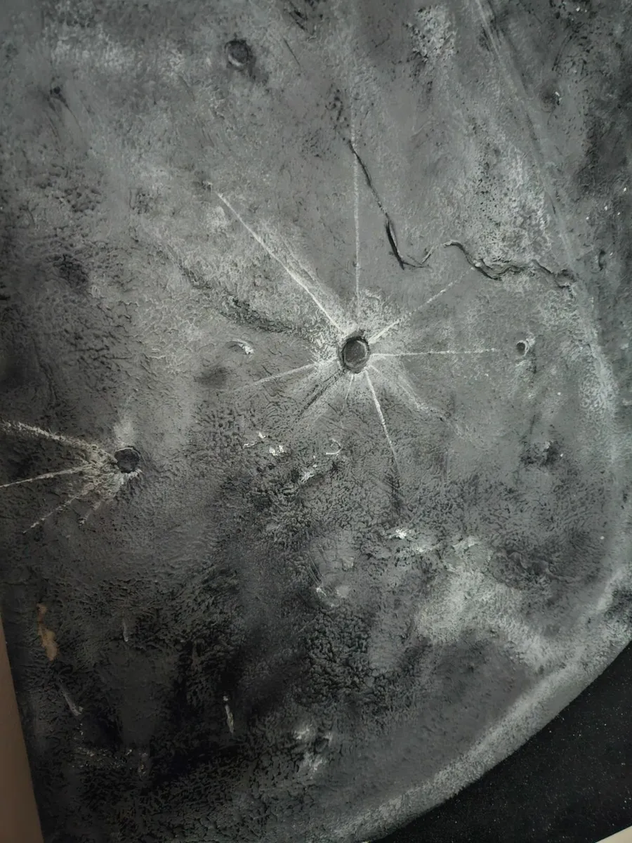 Picture Oil on Canvas The Moon - Image 4