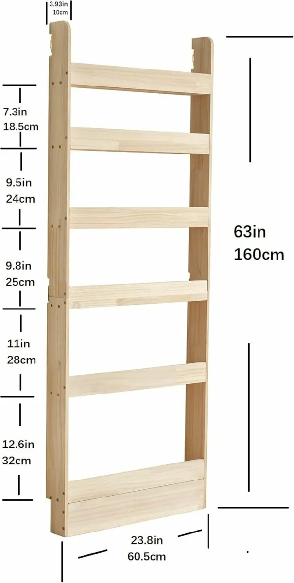 Solid Wood Bookshelf Bookcase Book Shelf Organizer - Image 2