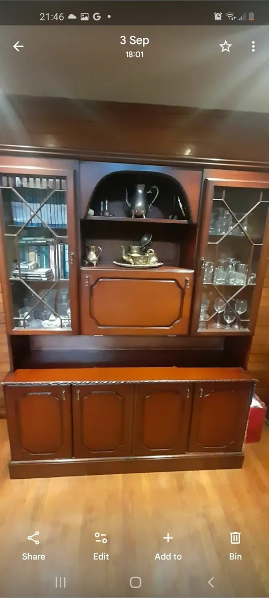 Cabinet, table and rocking chair - Image 1