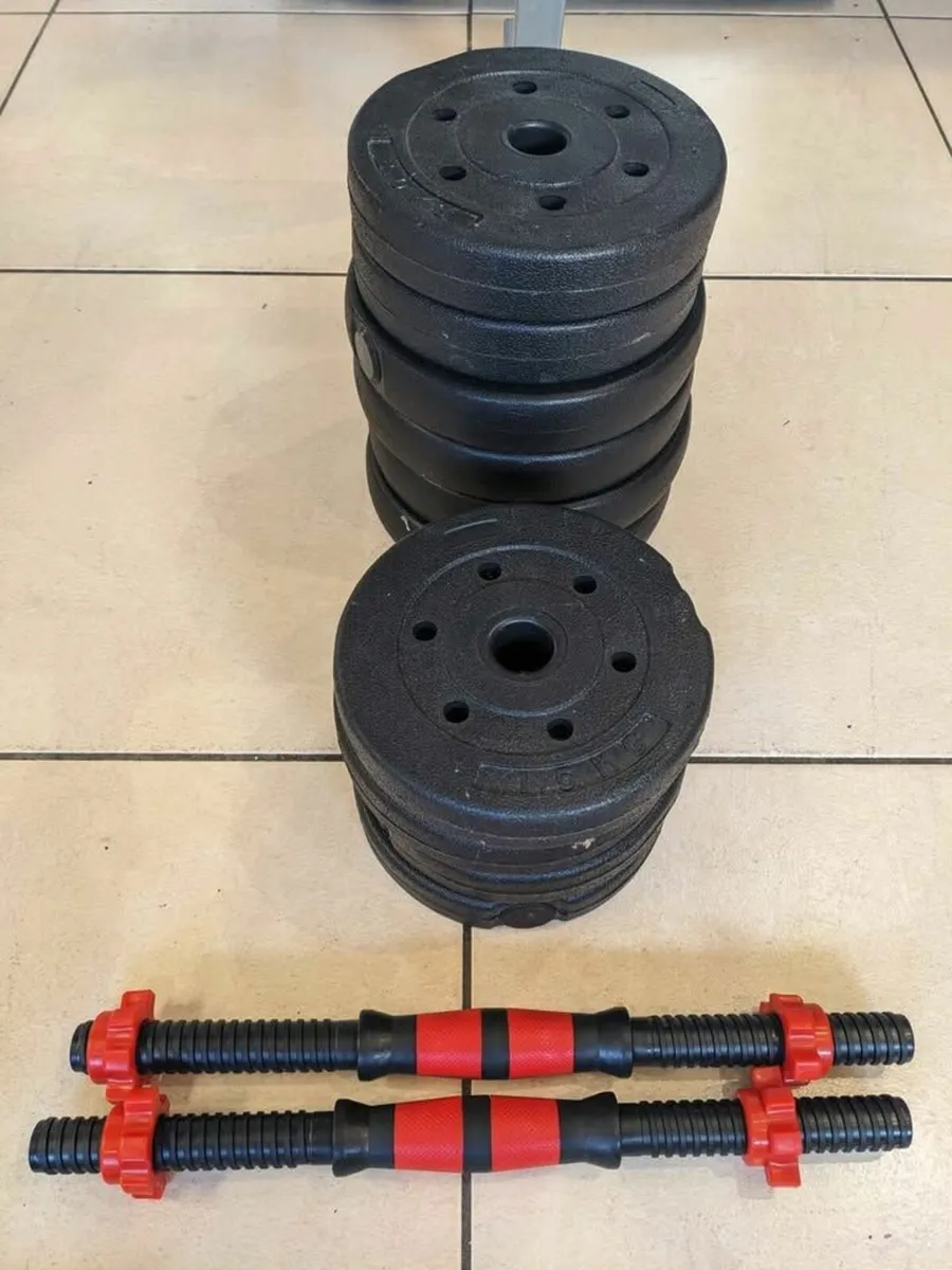 Weight bench weights barbell dumbbells - Image 2