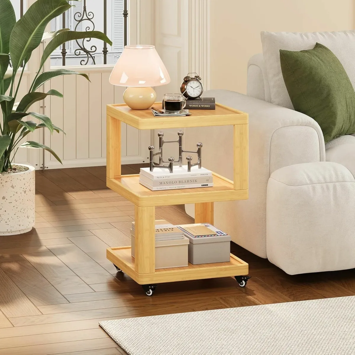 Side Table Living Room Bedside Tables for Bedroom - Image 1