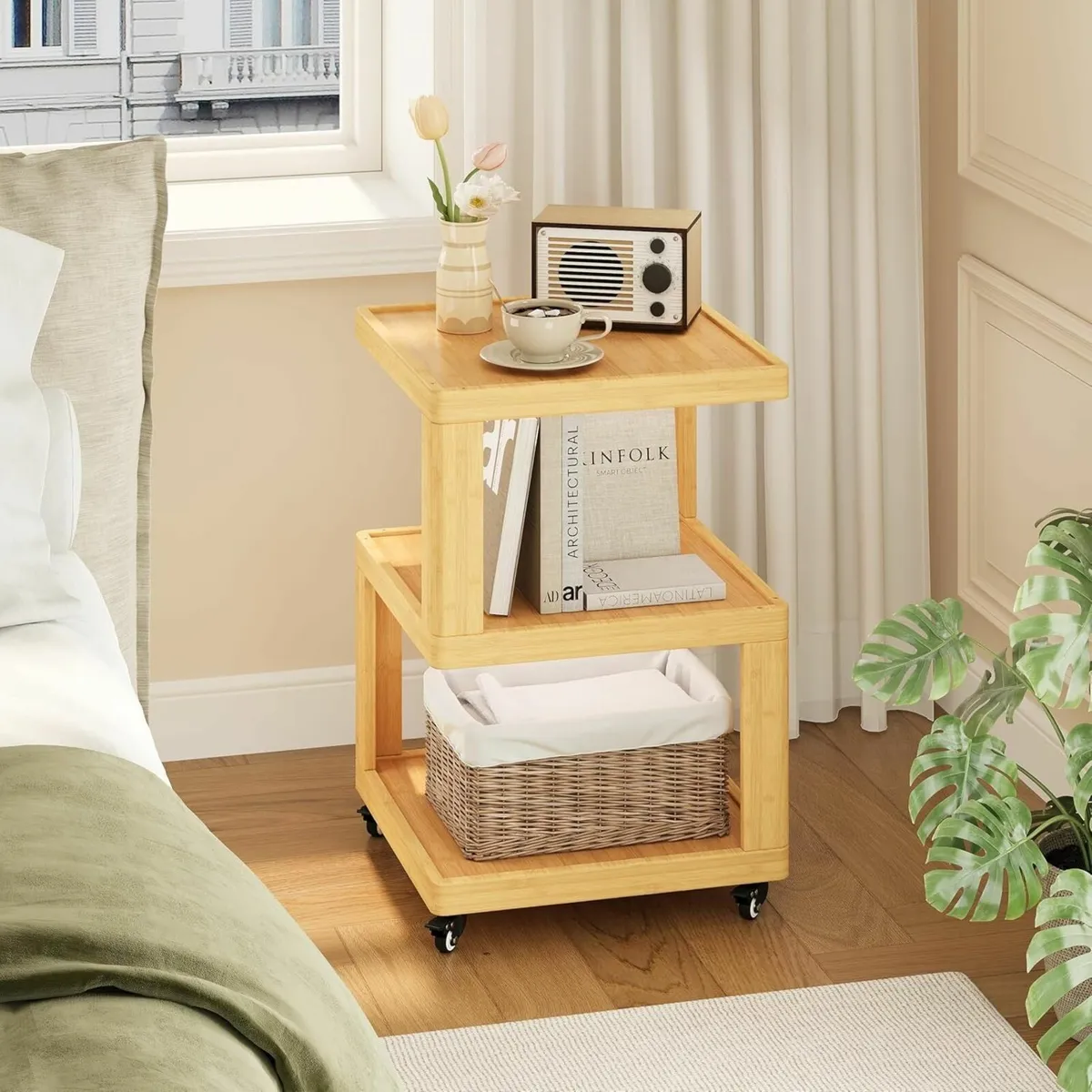 Side Table Living Room Bedside Tables for Bedroom - Image 4