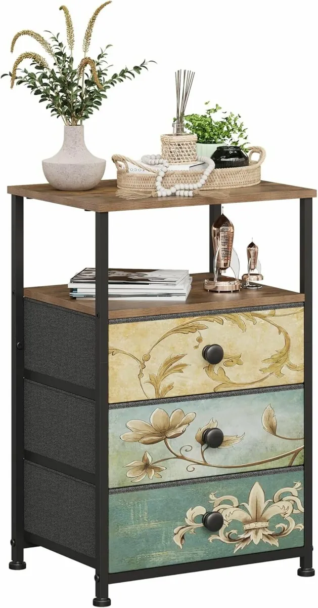 Chest of Drawers with Open Shelf 3 Dresser for - Image 1