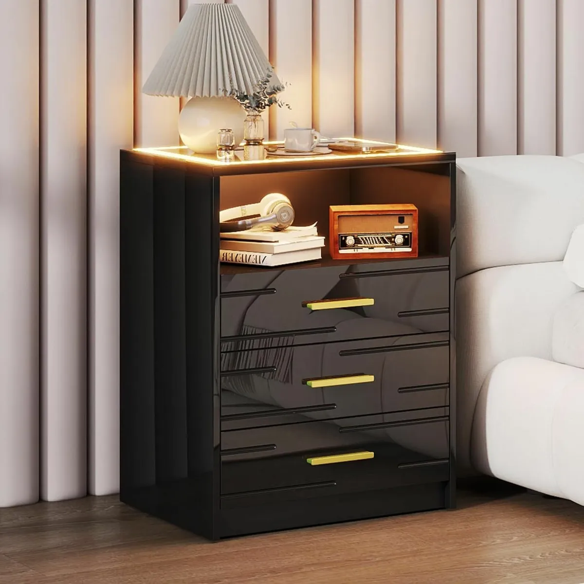Smart Bedside Table - with Charging Station 3 - Image 1
