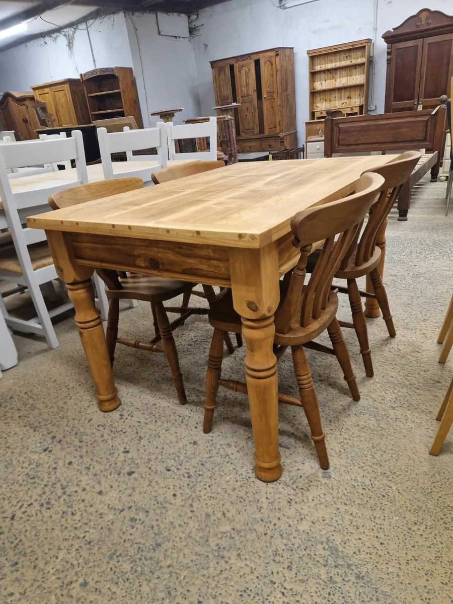 Tables, chairs,  pine workshop - Image 3