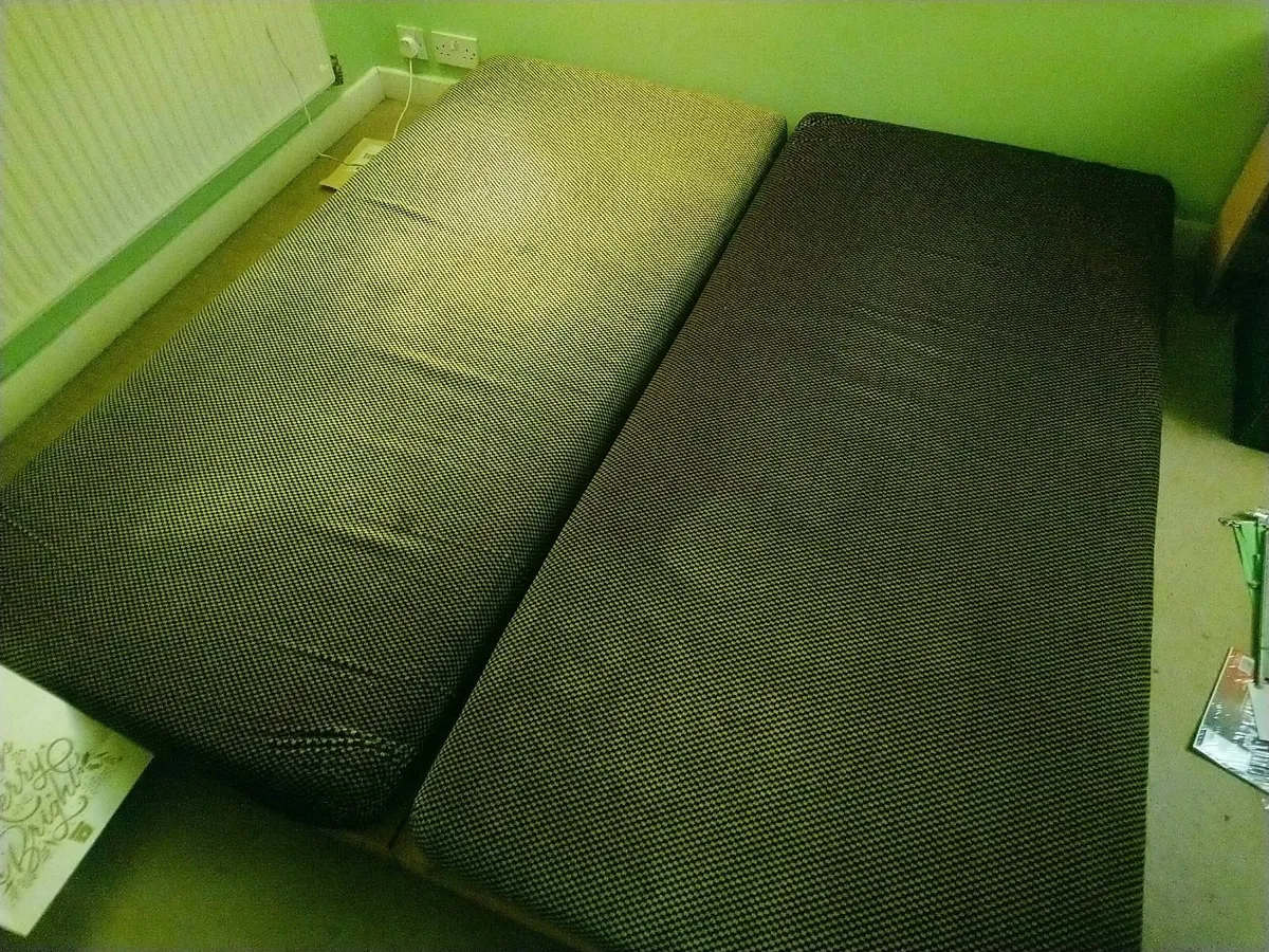 Two Hülsta Single Foam Sprung Mattress w/ Frames - Image 2