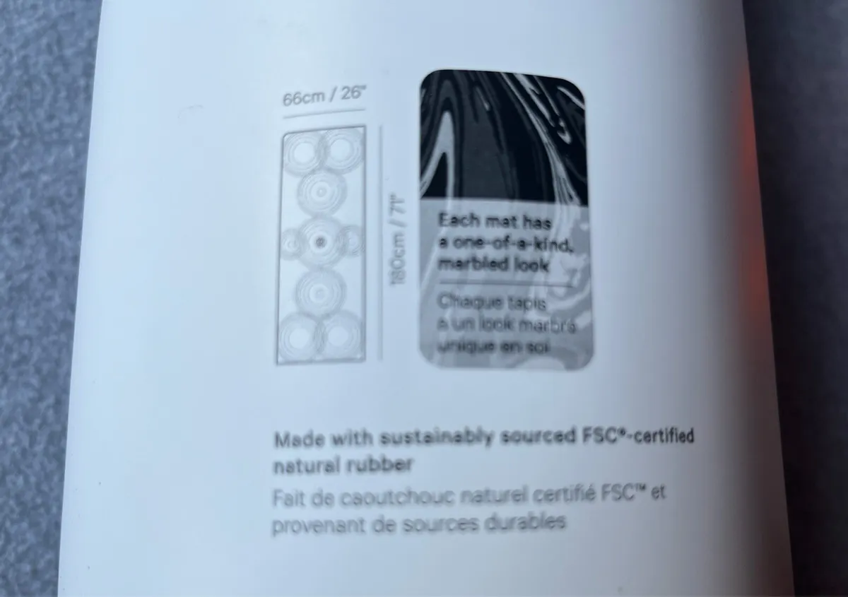 LULULEMON Take Form 5mm Marble Mat (NEW) - Image 3