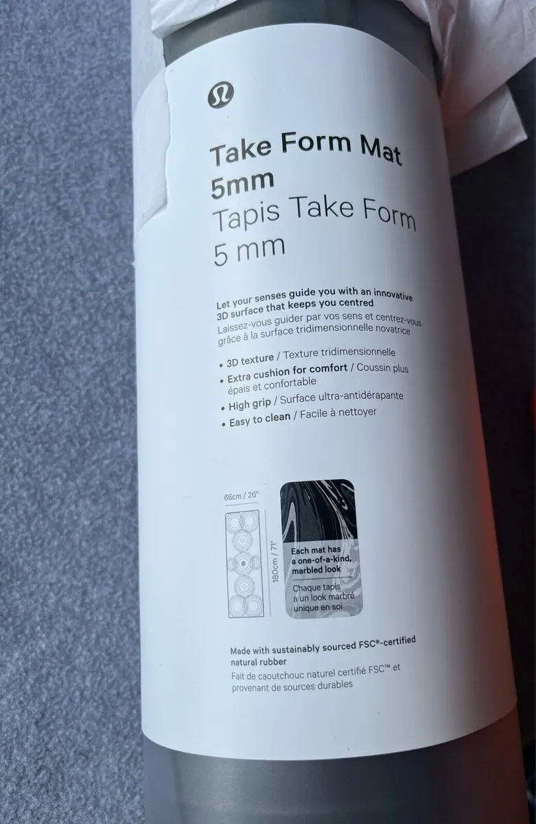 LULULEMON Take Form 5mm Marble Mat (NEW) - Image 4