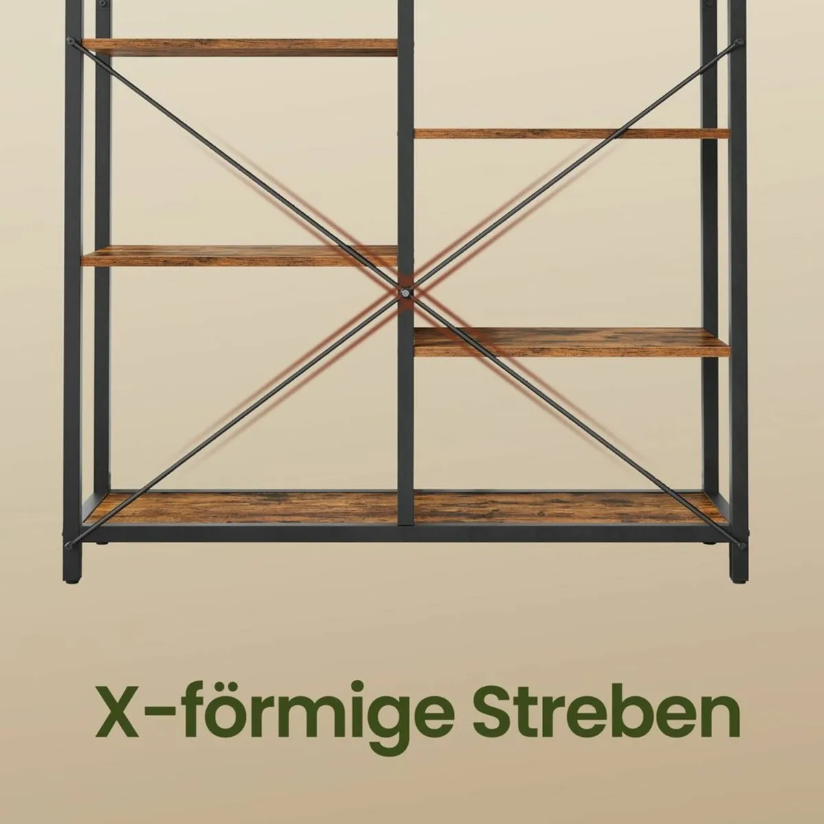 Bookcase with shelves - Image 4