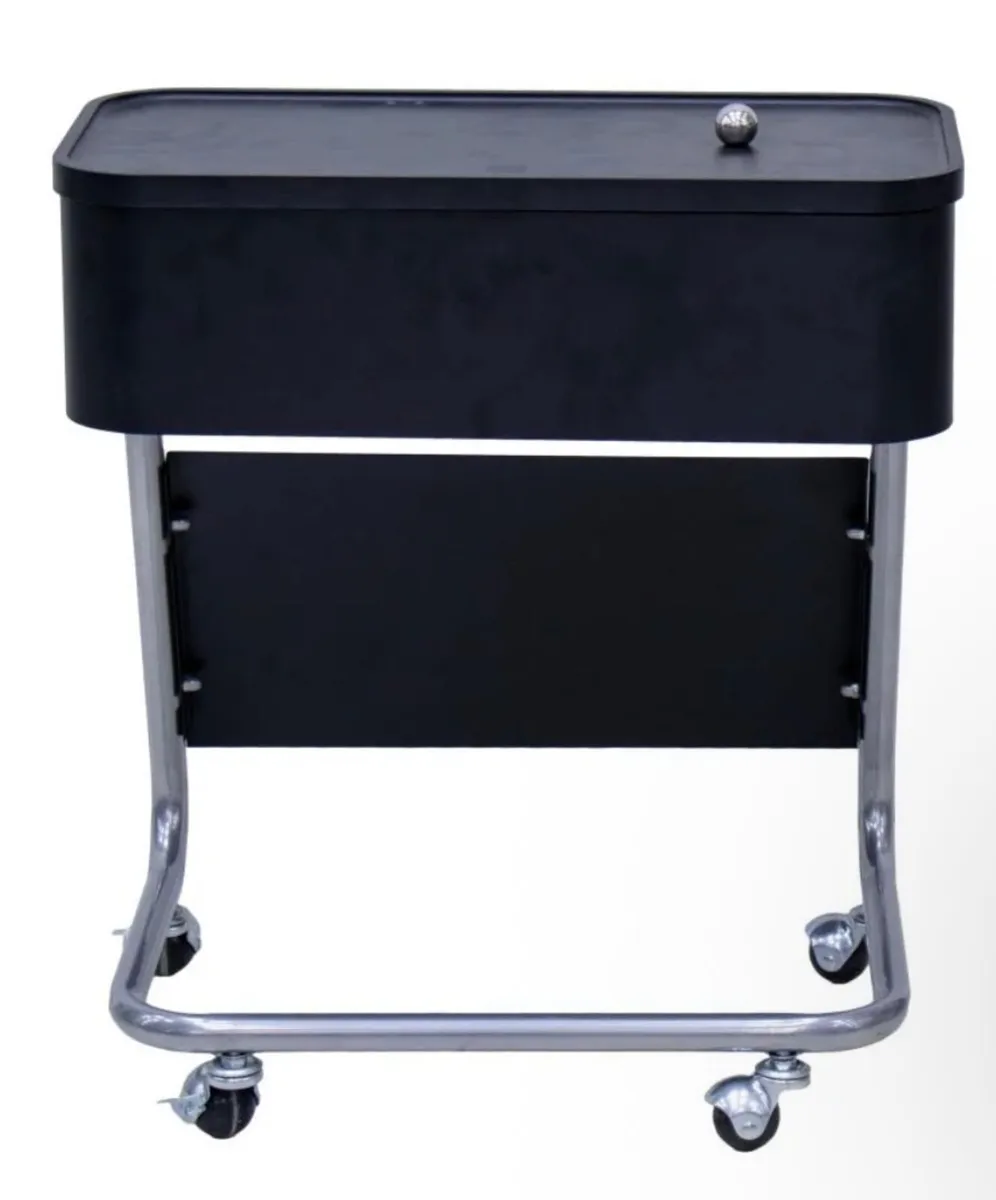 Modern Side Table / Storage Unit – Black - Image 2