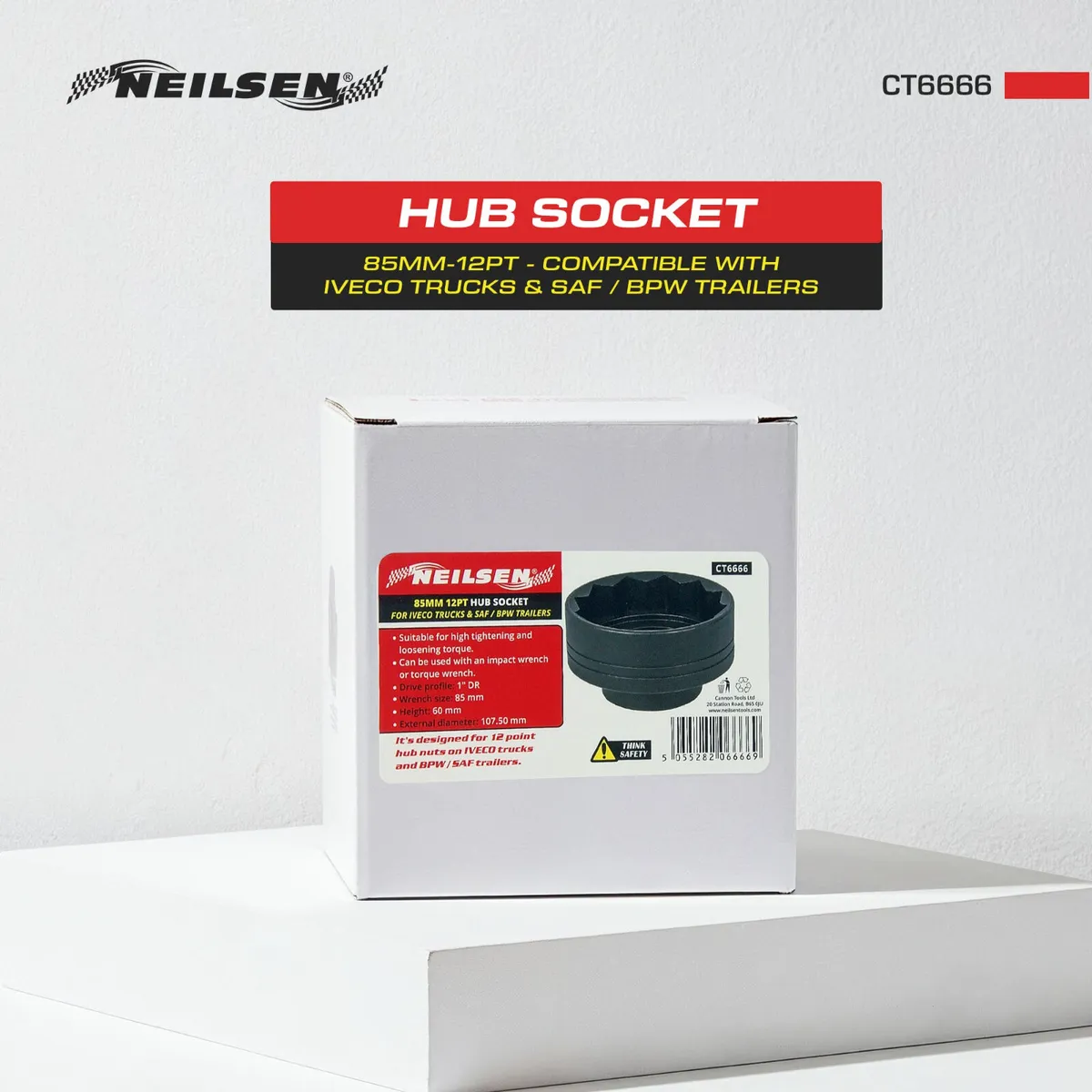 85mm 12pt Hub Socket for Iveco Trucks & Saf / Bpw - Image 2