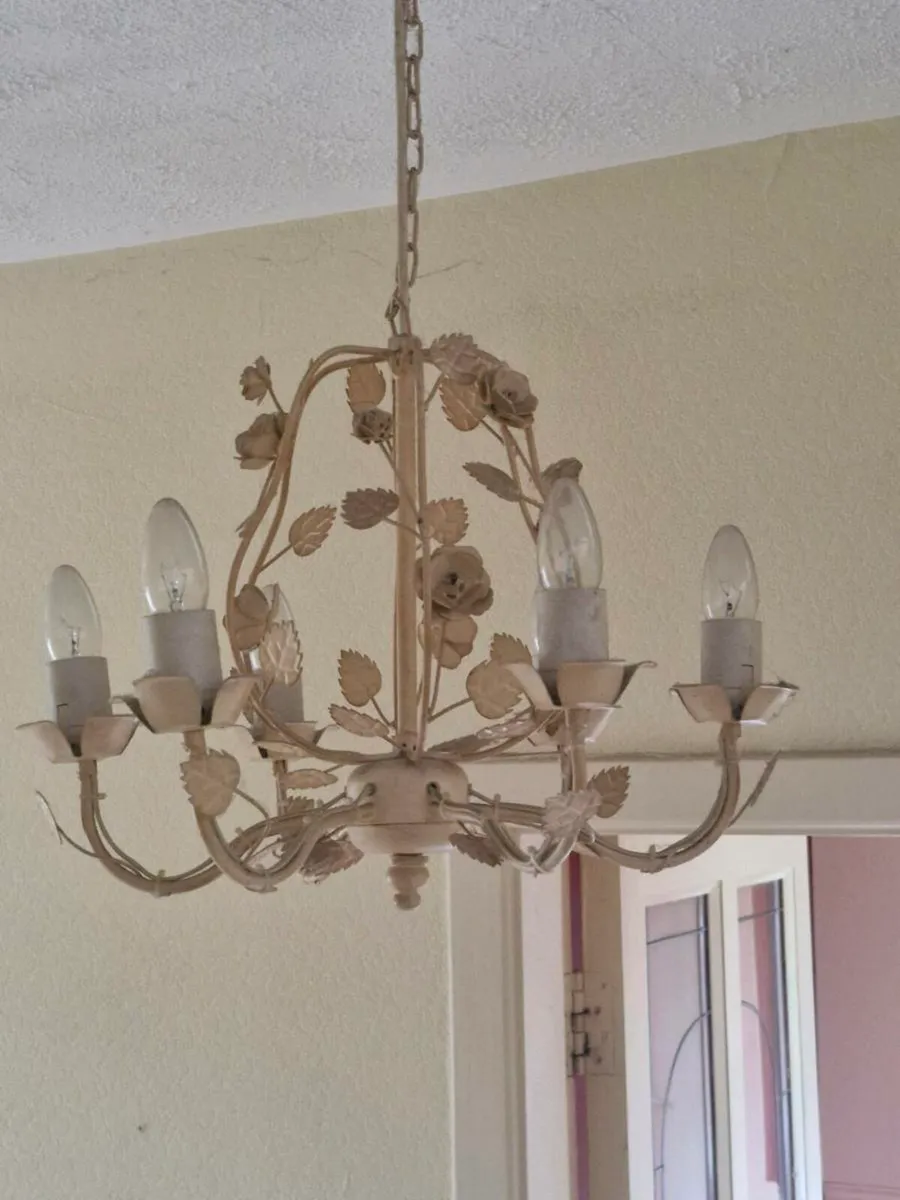 Vintage Floral Chandelier - Image 2