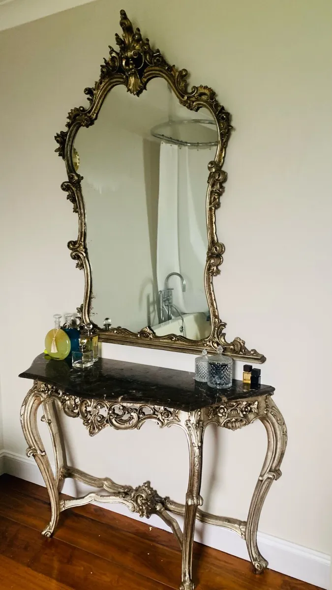 Sideboard and mirror - Image 1