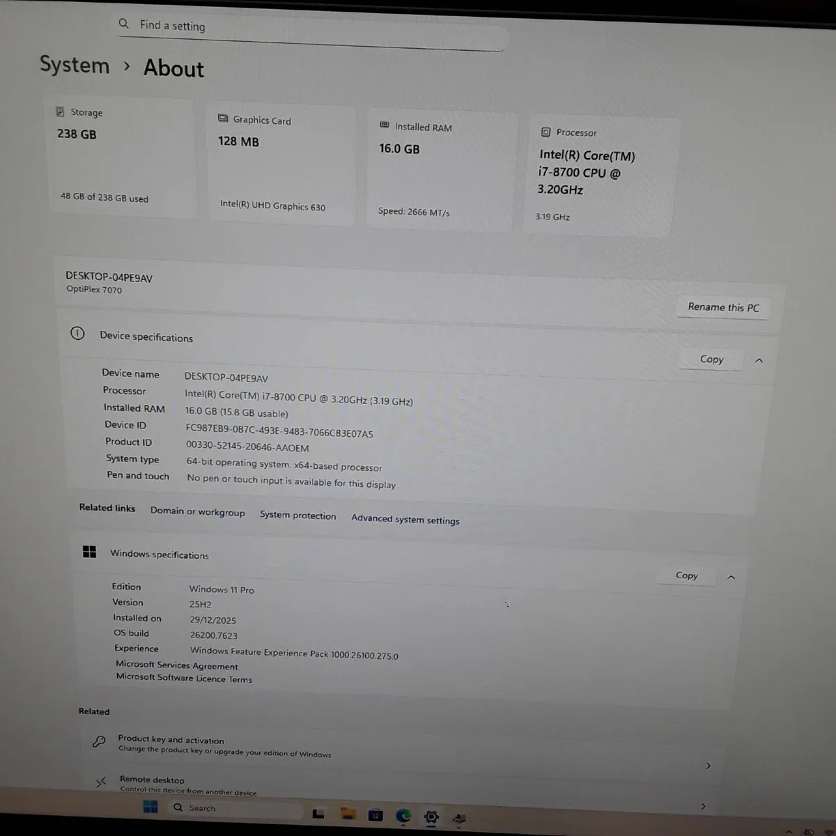 Dell SFF Desktop Full Setup | i7 | 16GB RAM | Dual - Image 4