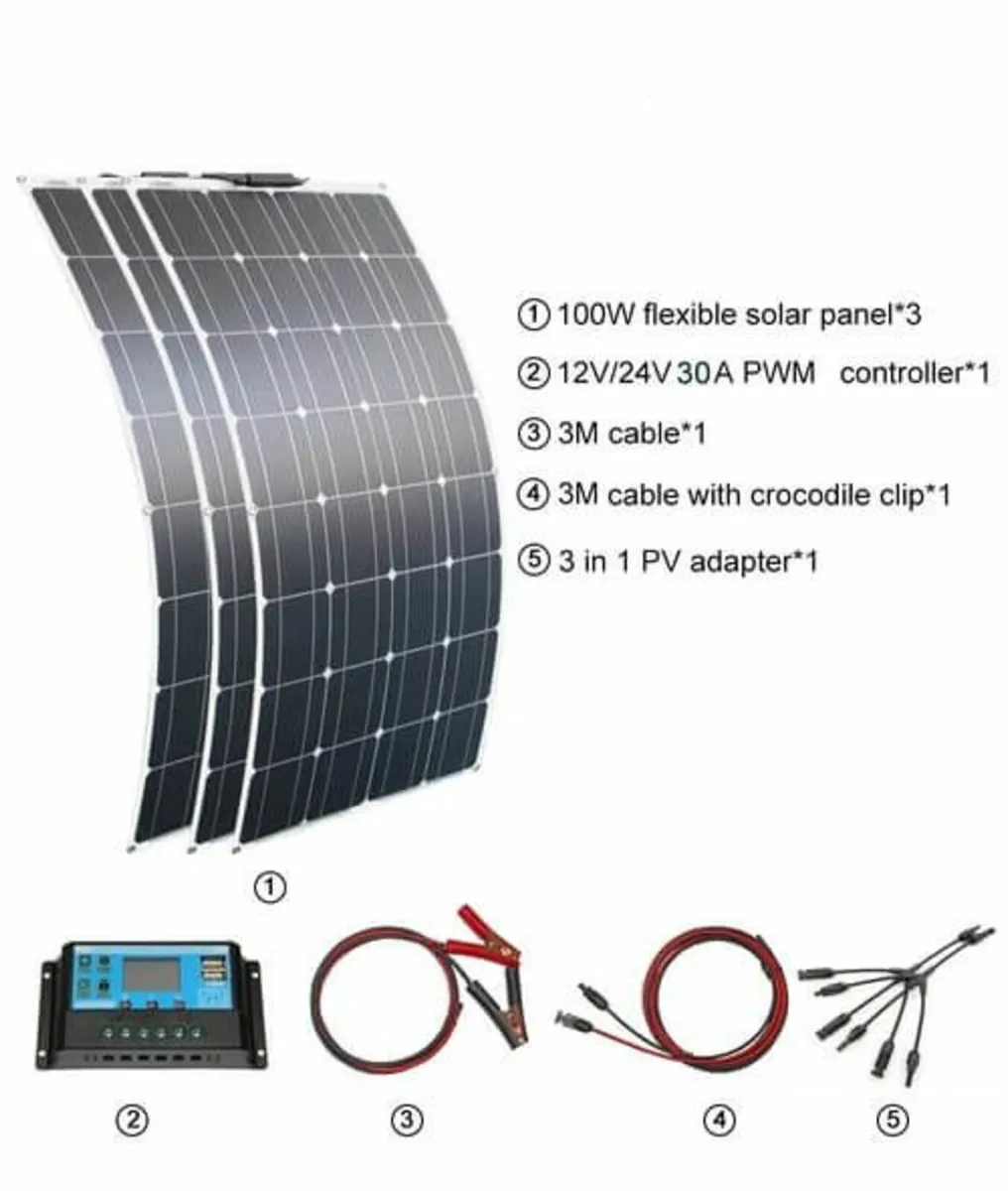 300W Solar Panel Kit for Camper Van - Image 4