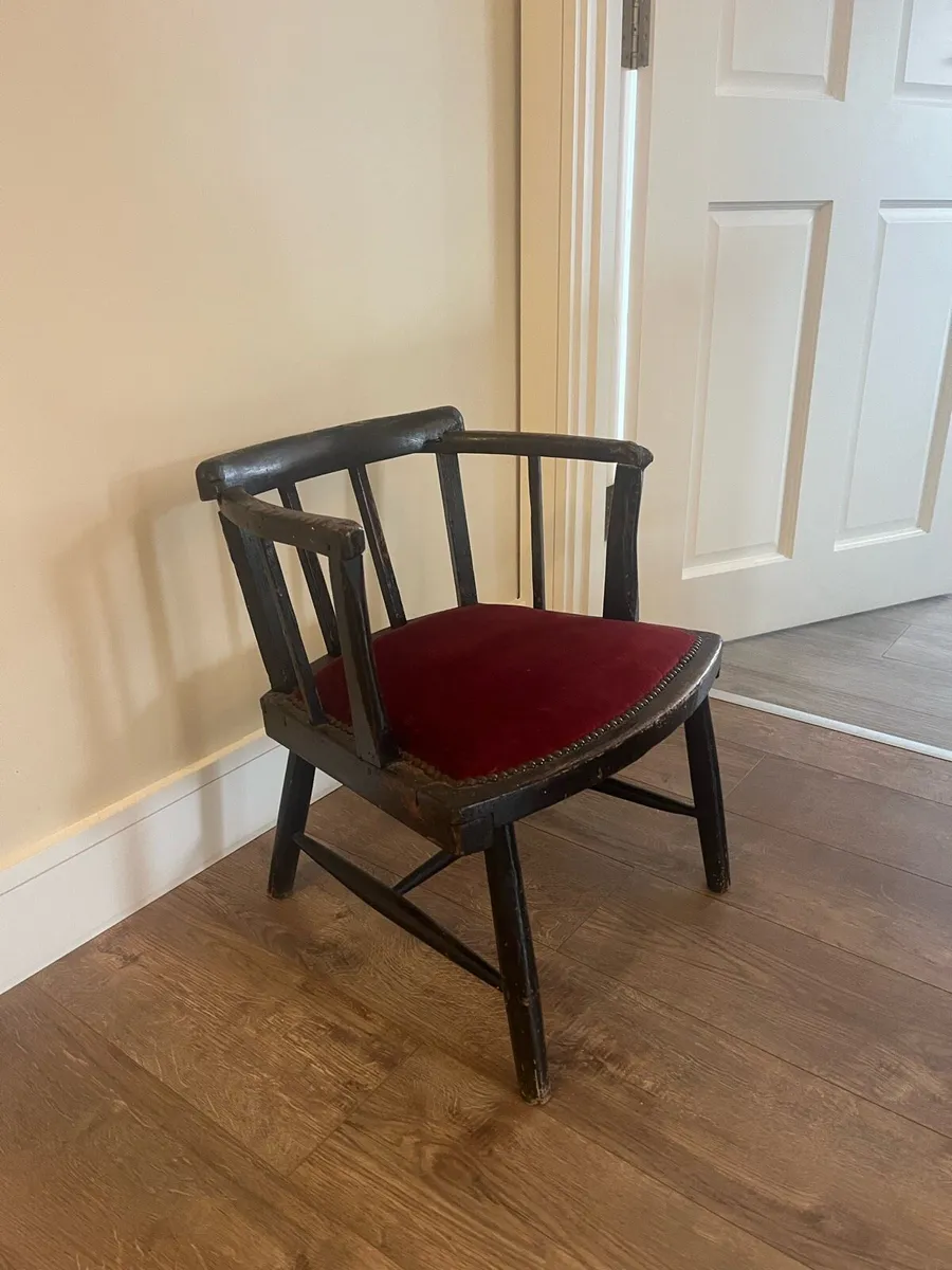 Antique Irish Farmhouse Hedge Chair - Image 1