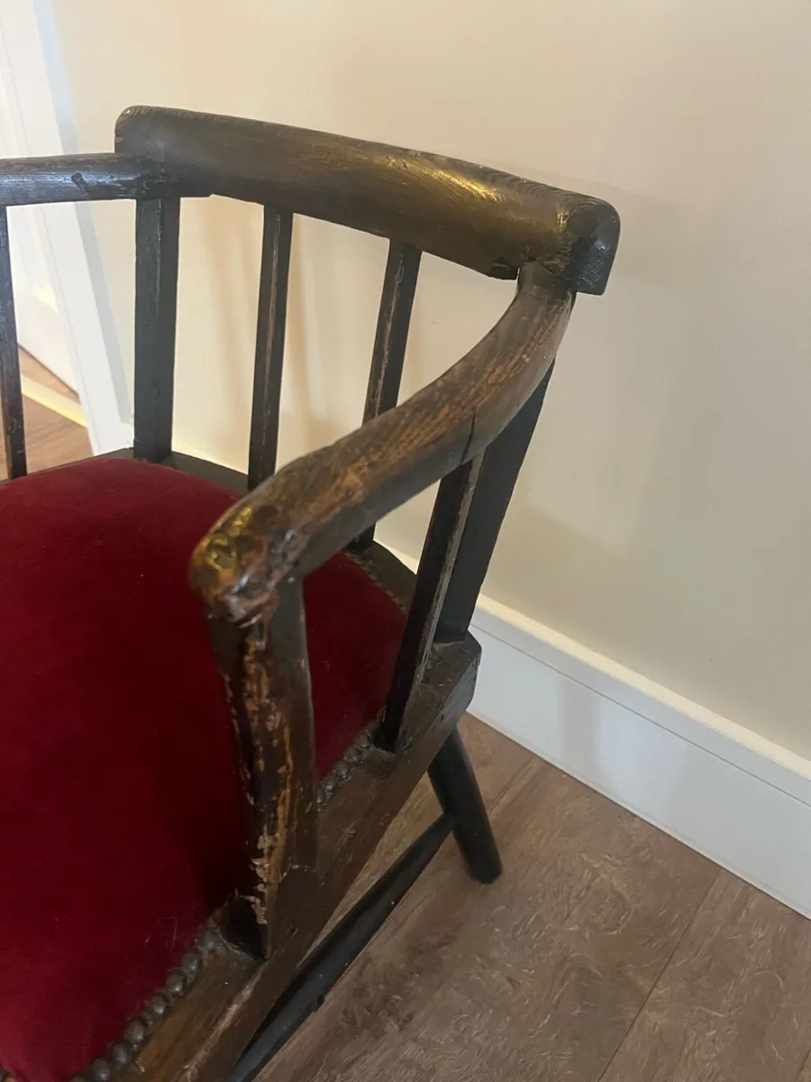 Antique Irish Farmhouse Hedge Chair - Image 4