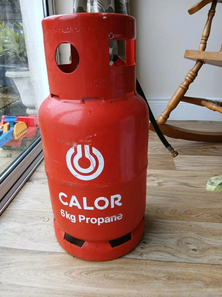 Gas bottle and hoses - Image 1