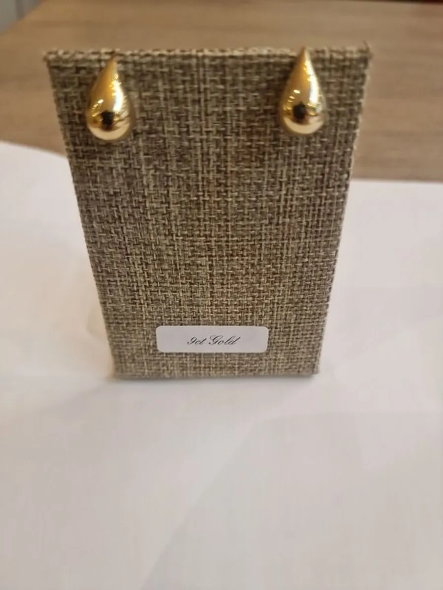 9ct Gold Earrings - Image 1