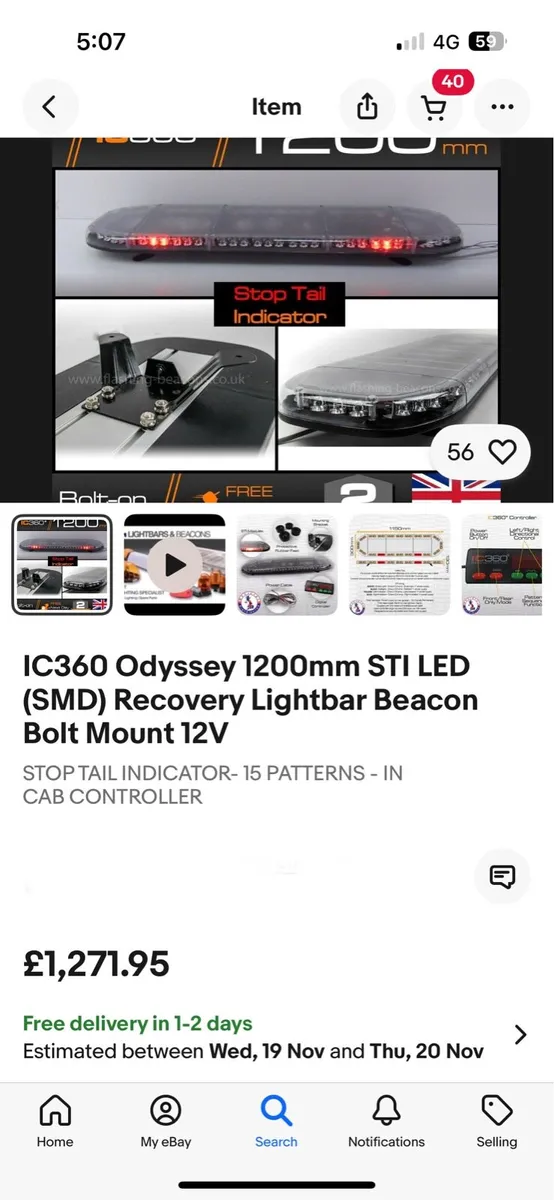 LED light bar with STOP/TAIL/INDICATORS - - Image 1