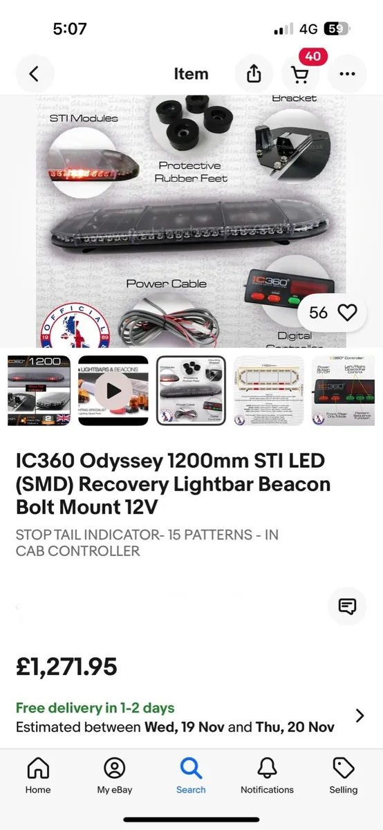 LED light bar with STOP/TAIL/INDICATORS - - Image 2