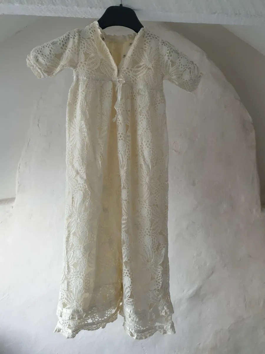 Antique Lace Christening / Baptism Gown - Image 2