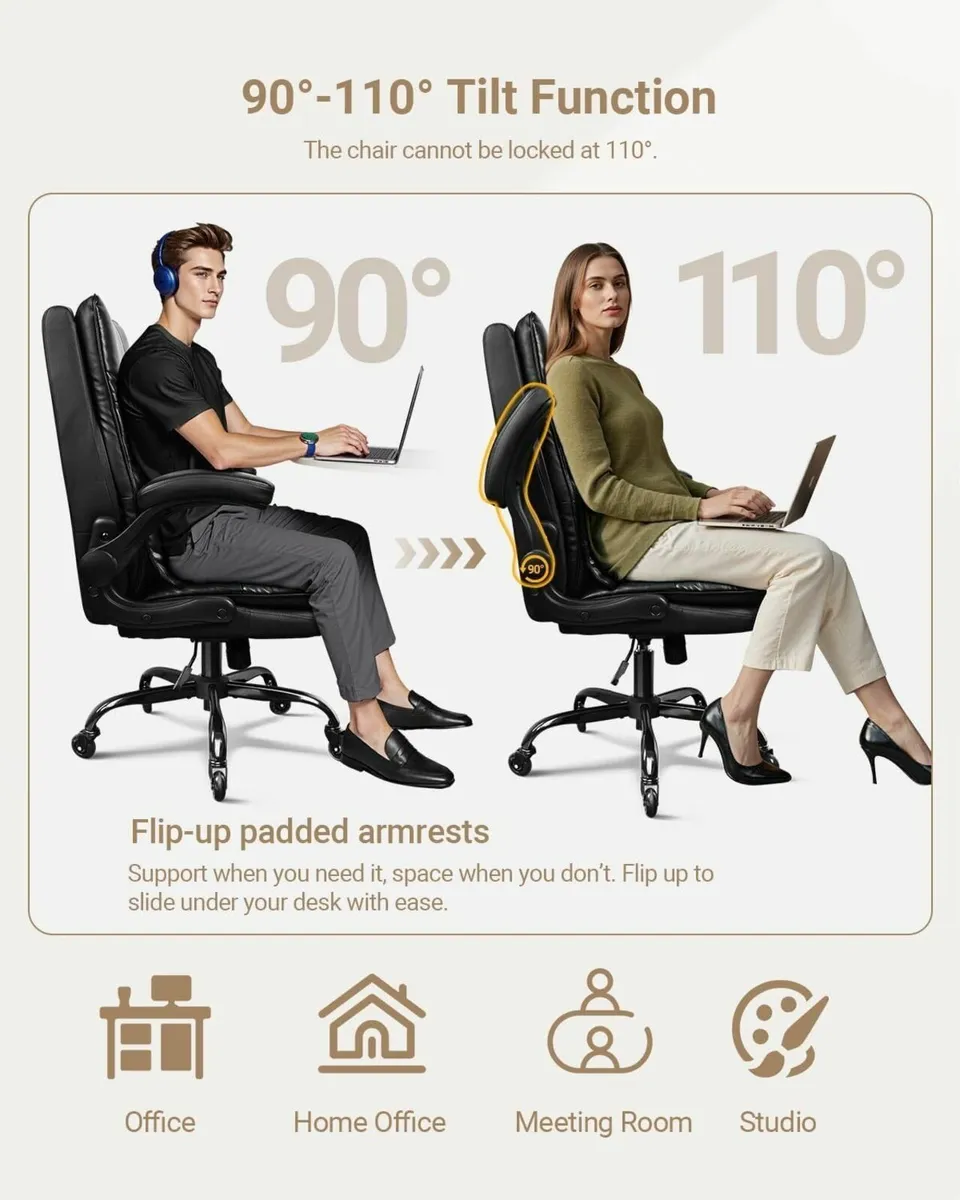 Ergonomic Executive Office Chair Double-Layer - Image 4