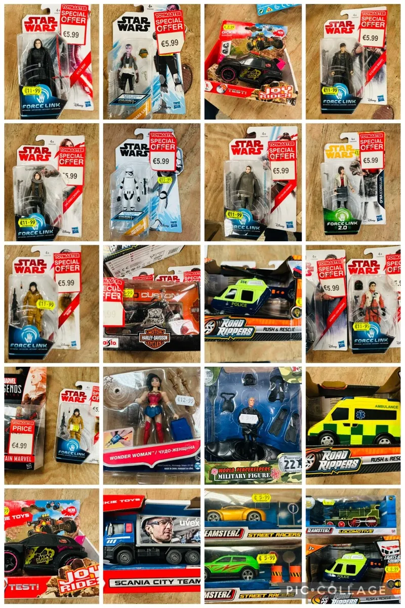 80 PIECES BRANDED STAR WARS - MARVEL TOYS ETC - Image 1