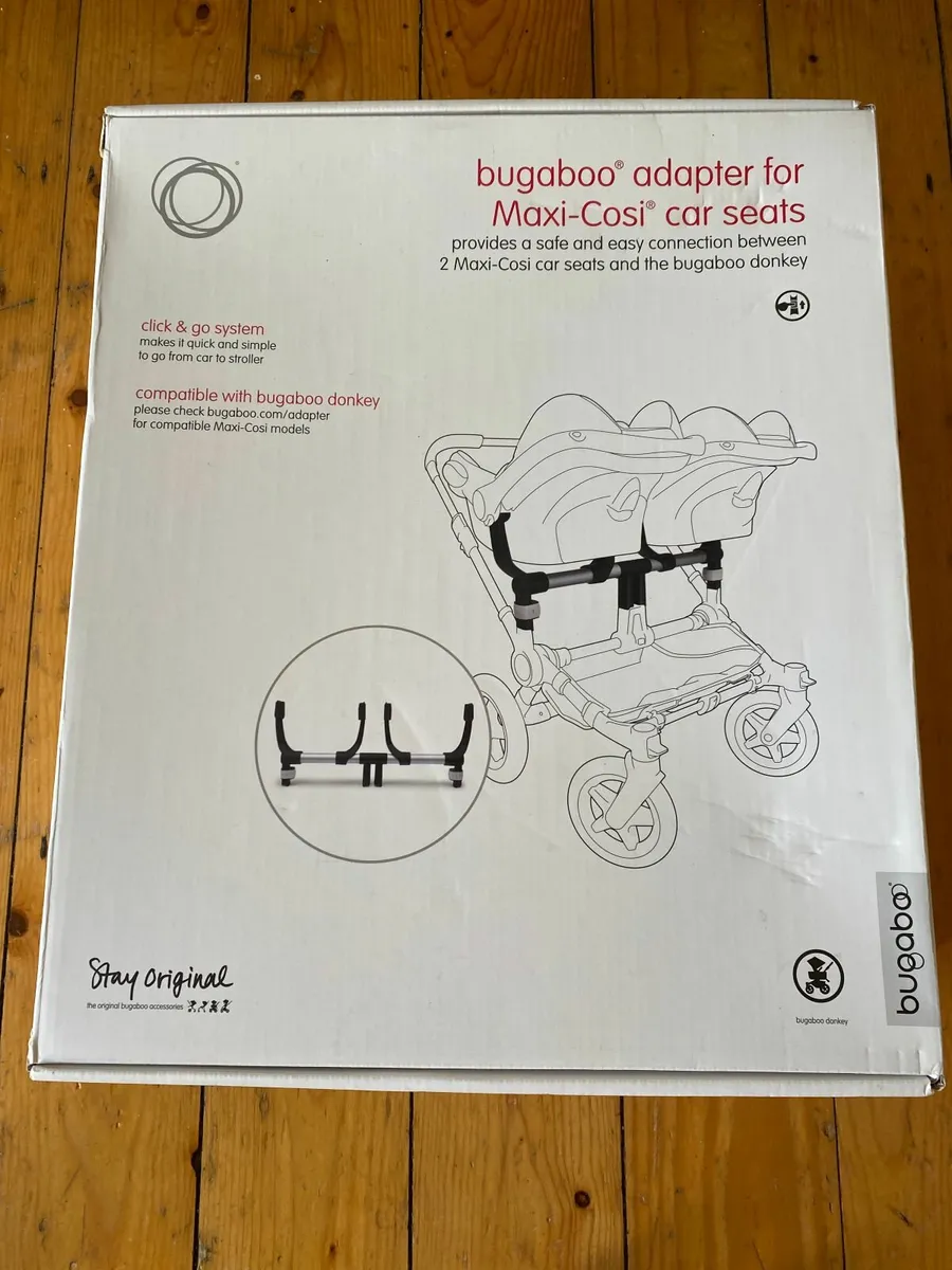 Bugaboo Donkey twin car seat adaptor - Image 1