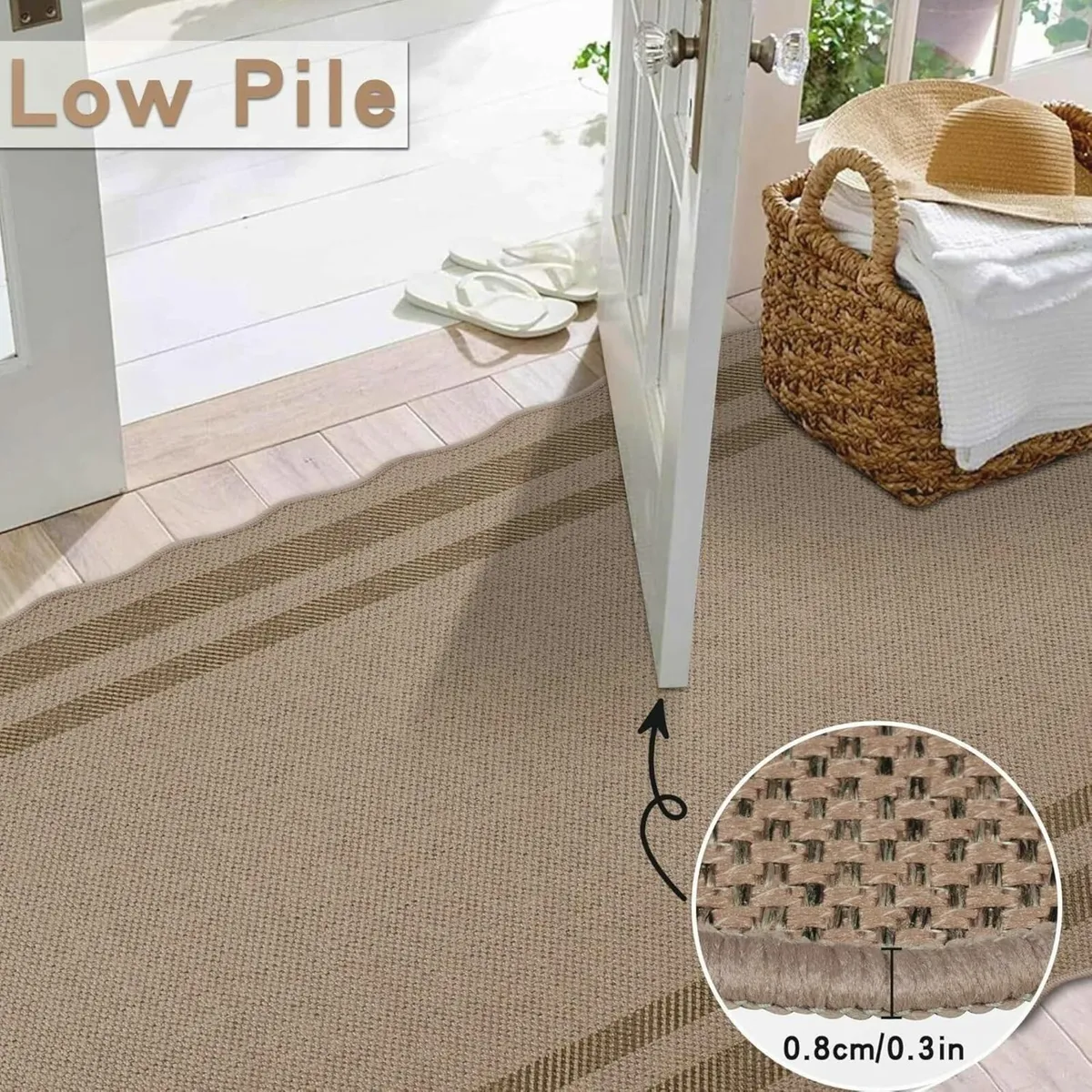 Runner Rug for Hallway 80x300cm Non Slip Carpet - Image 4