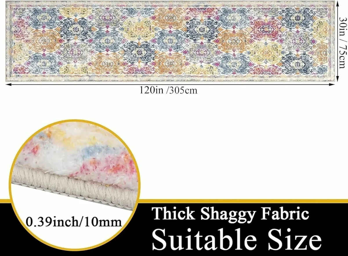 Runner Rugs for Hallway Extra Long 75 X 305cm - Image 2