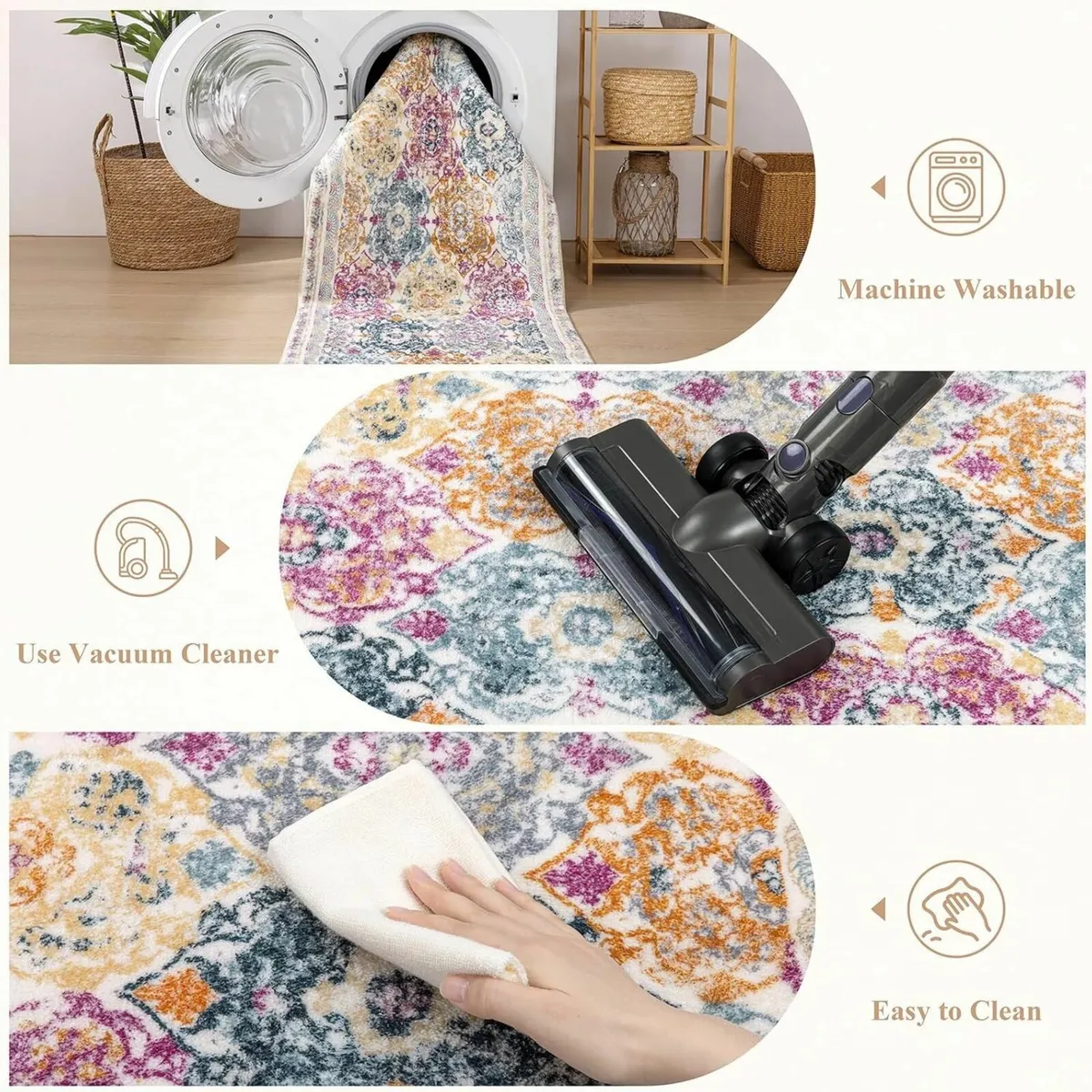 Runner Rugs for Hallway Extra Long 75 X 305cm - Image 4