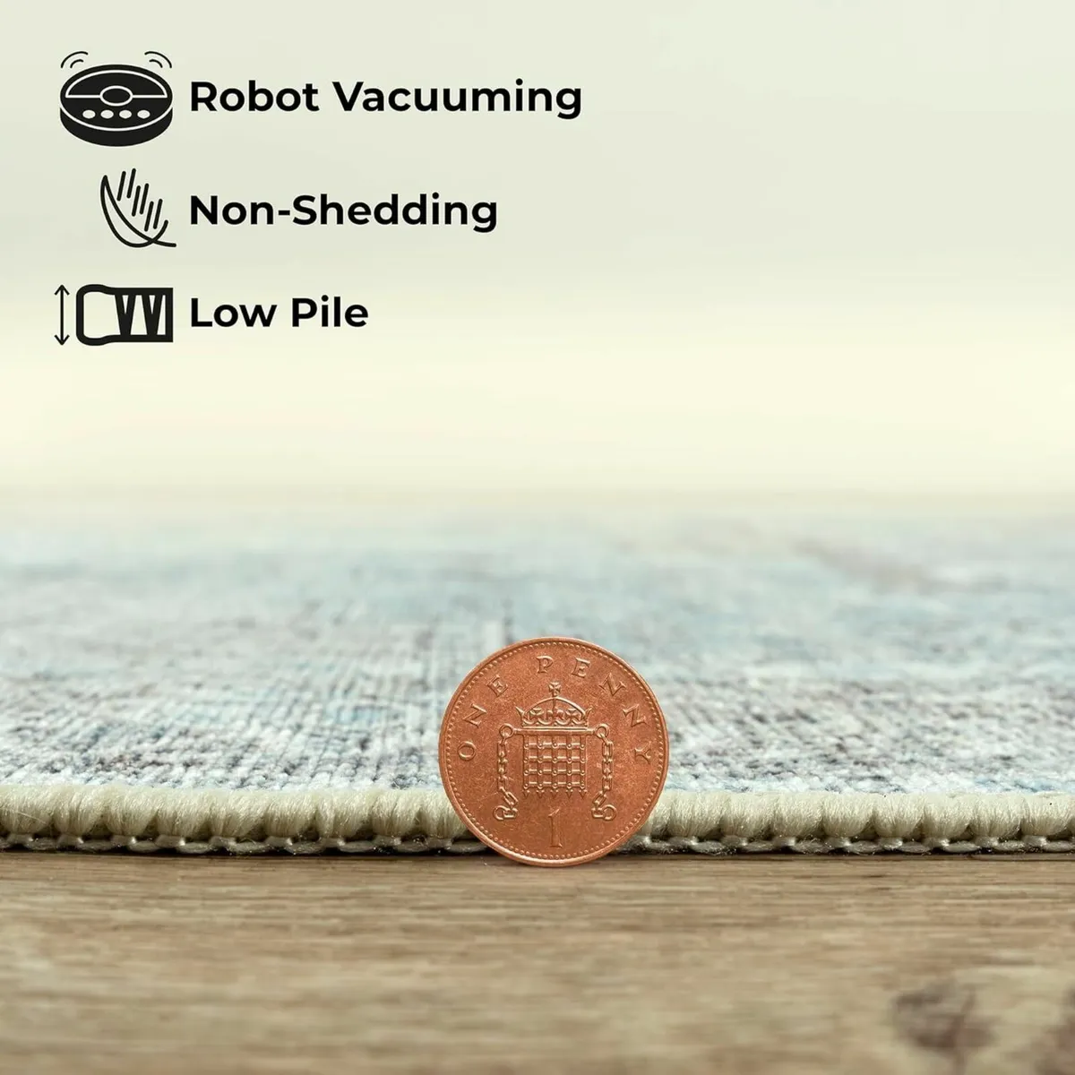 Machine Washable Rug 122x170cm 75% Recycled - Image 4