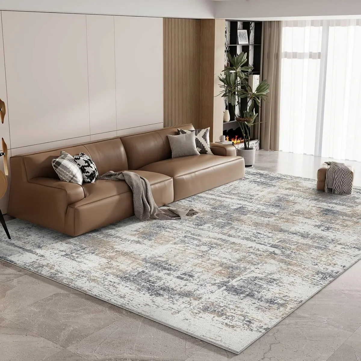 Modern Area Rug- Upgraded 10mm Thick Sponge for - Image 1