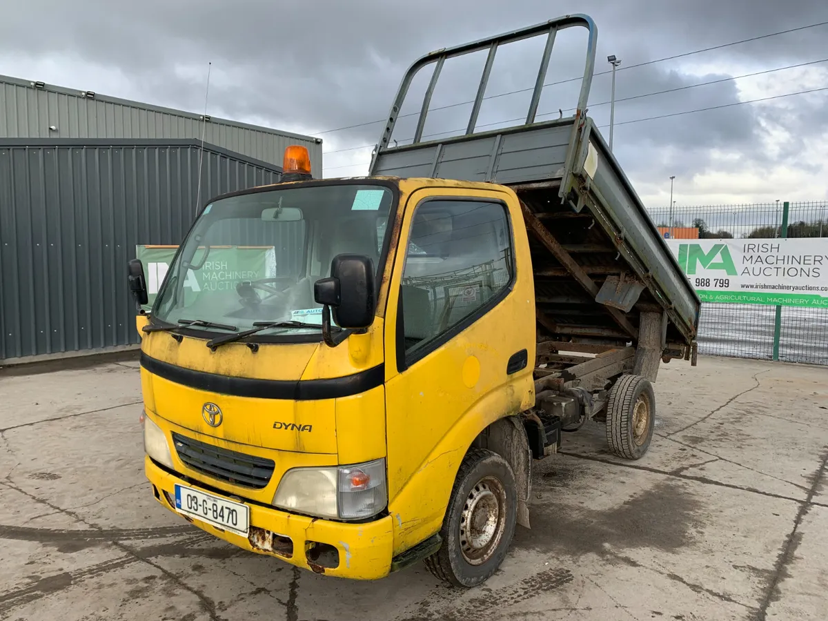 UNRESERVED 2003 TOYOTA DYNA 100 TIPPER FOR AUCTION - Image 1