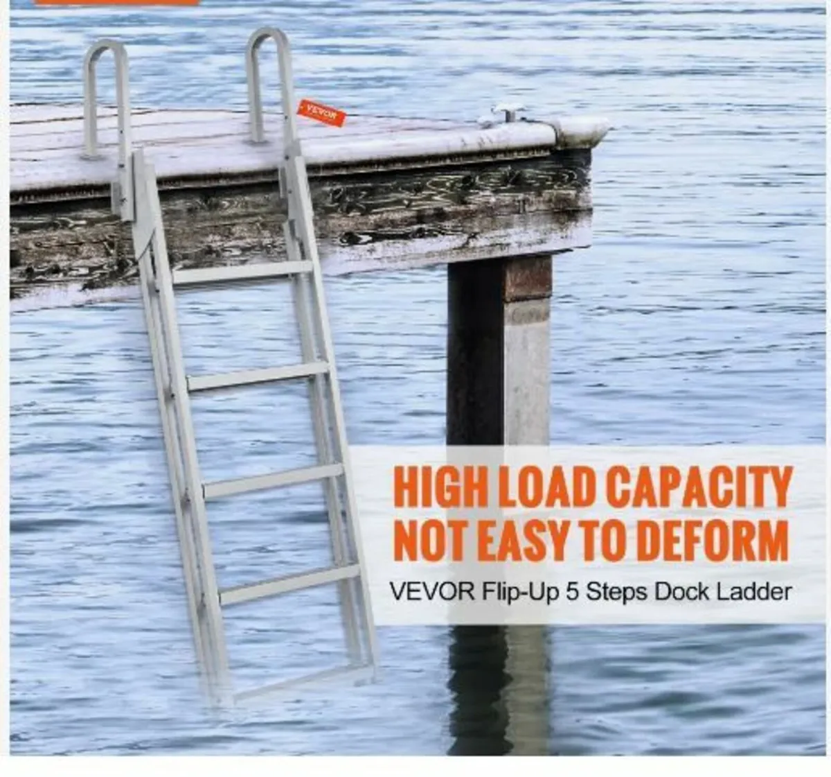 Dock Ladder Flip Up 5 Steps - Image 3